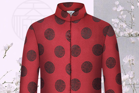 北京天顺祥昌平实体店红洪福齐天寿衣：那抹沉下去的深红,是最后的体面