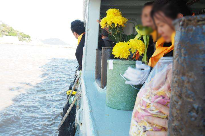 海葬现场
