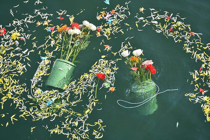 礼花入海