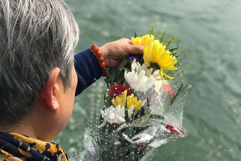 海葬现场实拍