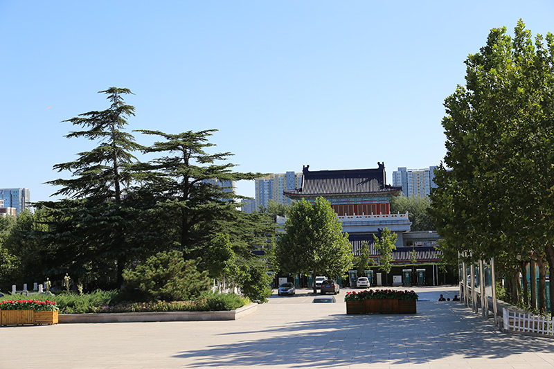 八宝山火葬场停车场