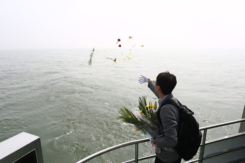 骨灰海撒现场