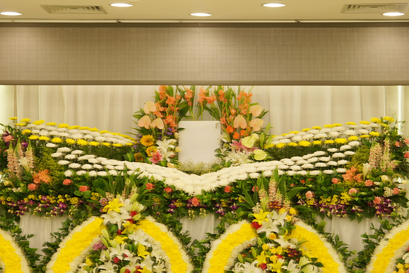 殡葬一条龙花艺摆放