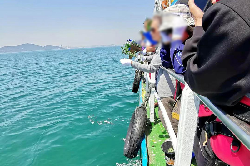 海葬现场