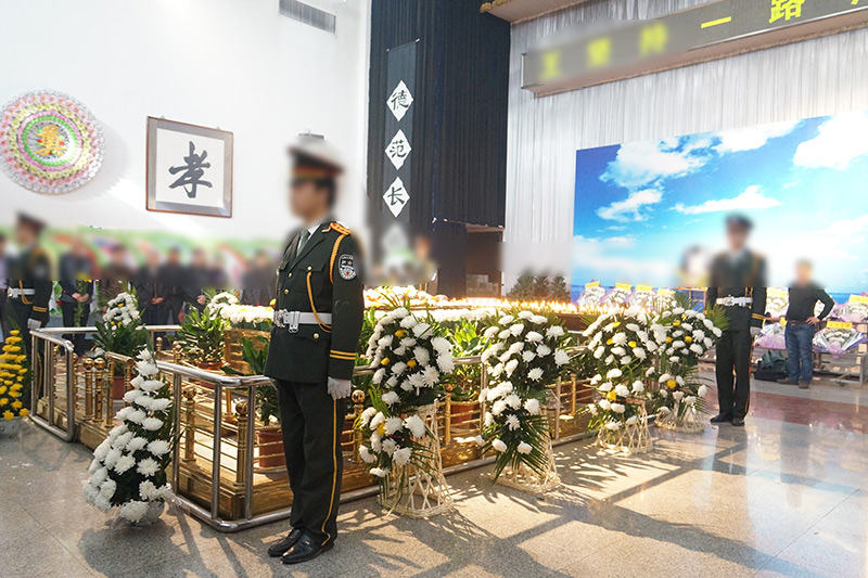 殡葬一条龙追悼会现场