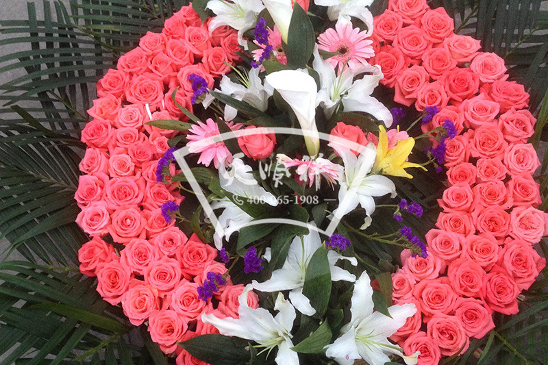 鲜花花圈玫瑰