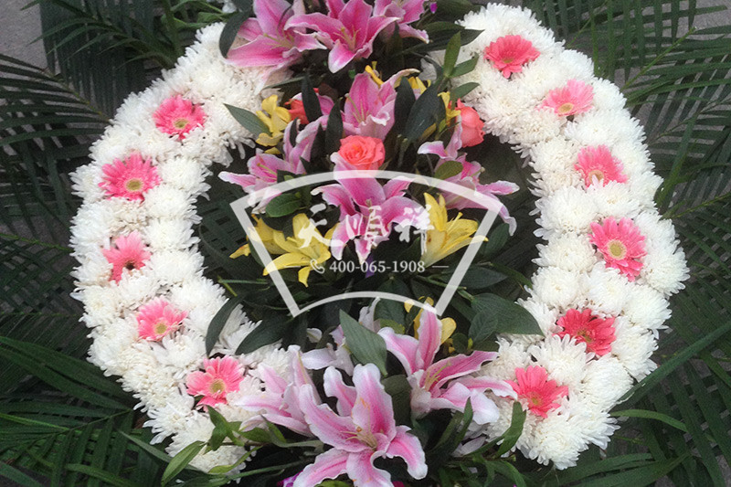 鲜花花圈白菊