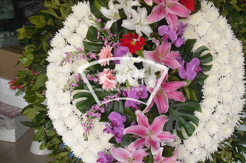 花圈近景实拍