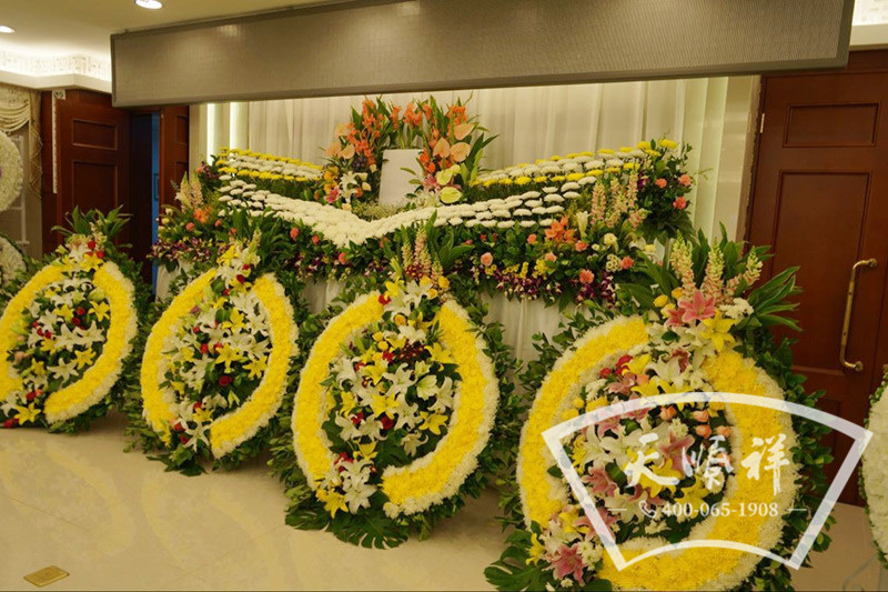 白事服务花圈摆放